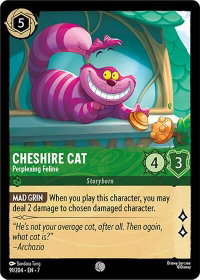 Cheshire Cat - Perplexing Feline - Archazia's Island (7) #91/204 - Common Disney Lorcana Trading Card