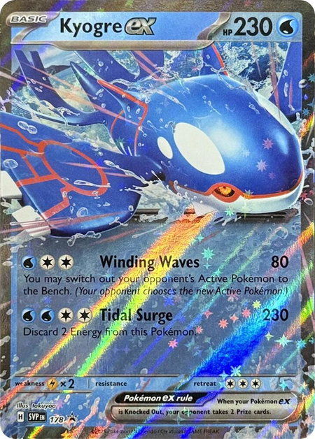Kyogre ex - 178 - SV: Scarlet & Violet Promo Cards Pokémon trading card