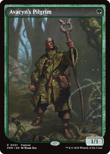 Avacyn's Pilgrim trading card from MagicFest Cards Avacyn's Pilgrim - MagicFest Cards Magic: The Gathering trading card