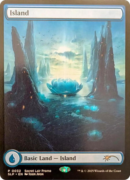 Island (0032) - Secret Lair Showdown Magic: The Gathering trading card