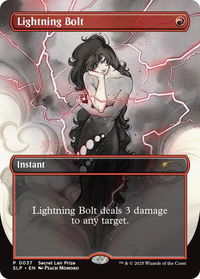 Lightning Bolt (0037) - Secret Lair Showdown (SLP) #37 - Promo Magic: The Gathering Trading Card