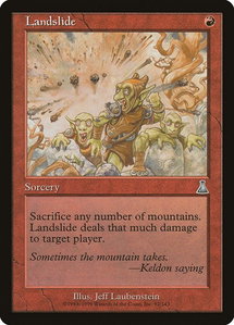 Landslide - Urza's Destiny (UDS) #92 - Uncommon Magic: The Gathering Trading Card