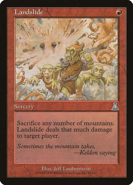 Landslide - Urza's Destiny Magic: The Gathering trading card