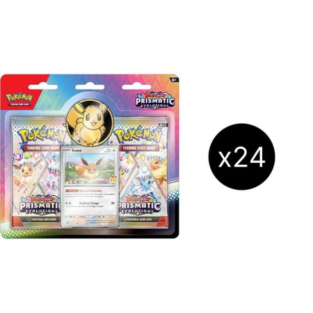 Prismatic Evolutions 2-Pack Blister Case trading card from SV: Prismatic Evolutions Prismatic Evolutions 2-Pack Blister Case - SV: Prismatic Evolutions Pokémon trading card
