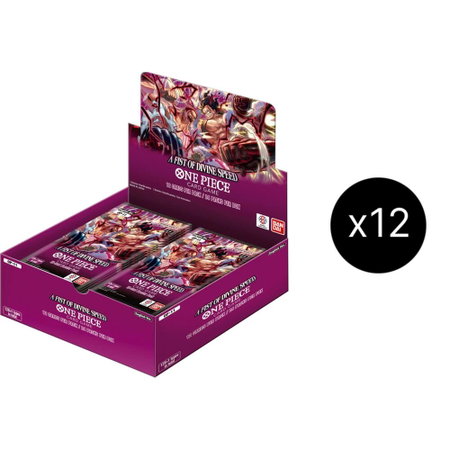 A Fist of Divine Speed Booster Box Case - A Fist of Divine Speed One Piece trading card