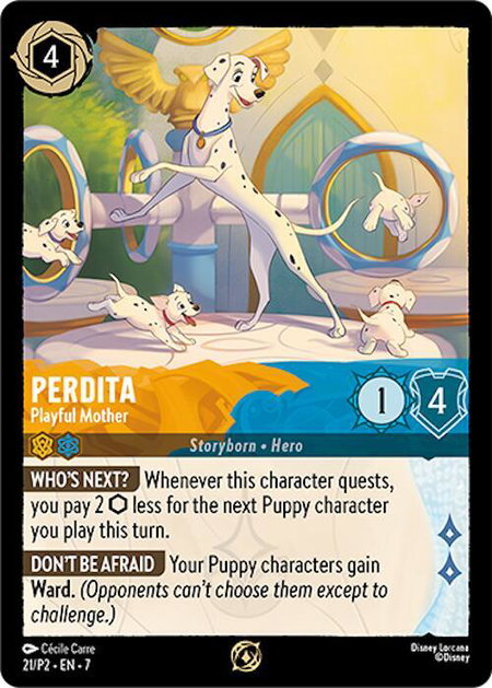 Perdita - Playful Mother - Disney Lorcana Promo Cards Disney Lorcana trading card