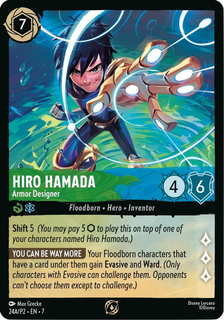 Hiro Hamada - Armor Designer (Store Championship Participant) - Disney Lorcana Promo Cards Disney Lorcana trading card