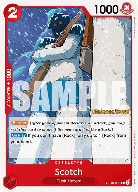 Scotch trading card from Royal Blood Release Event Cards Scotch - Royal Blood Release Event Cards One Piece trading card