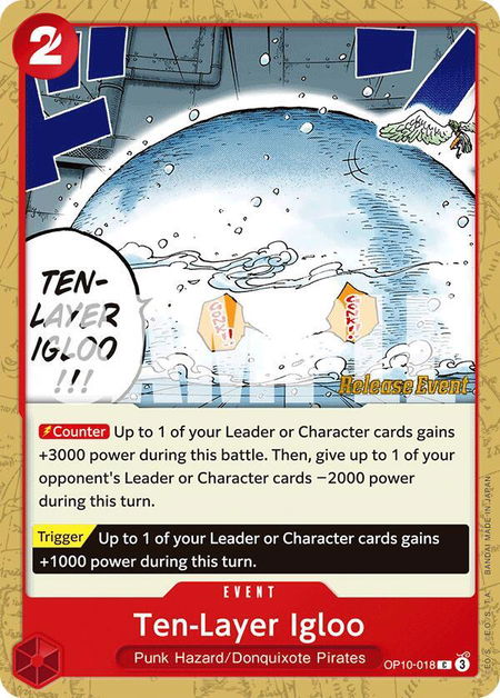 Ten-Layer Igloo trading card from Royal Blood Release Event Cards Ten-Layer Igloo - Royal Blood Release Event Cards One Piece trading card