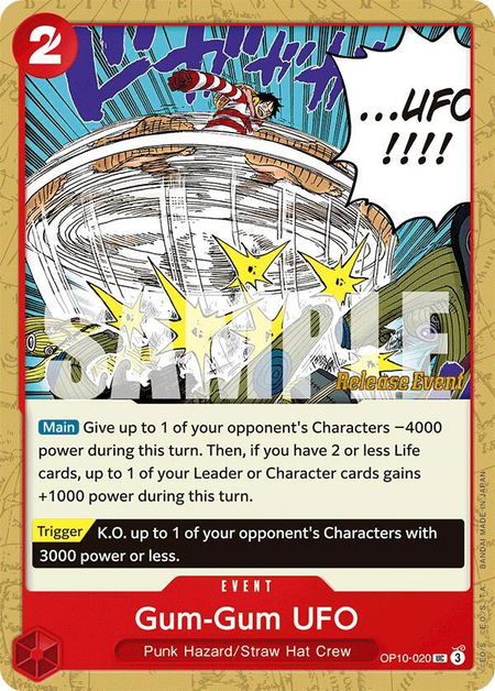 Gum-Gum UFO - Royal Blood Release Event Cards One Piece trading card