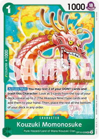 Kouzuki Momonosuke (028) - Royal Blood Release Event Cards (OP10 RE) #OP10-028 - Uncommon One Piece Trading Card