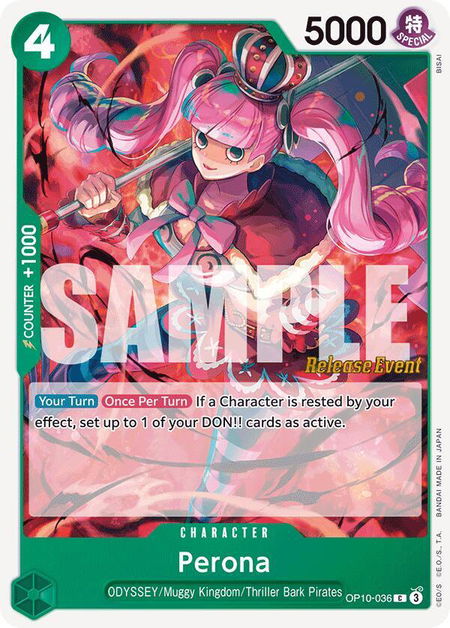 Perona (036) - Royal Blood Release Event Cards One Piece trading card