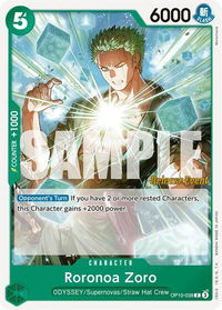 Roronoa Zoro (038) - Royal Blood Release Event Cards (OP10 RE) #OP10-038 - Common One Piece Trading Card