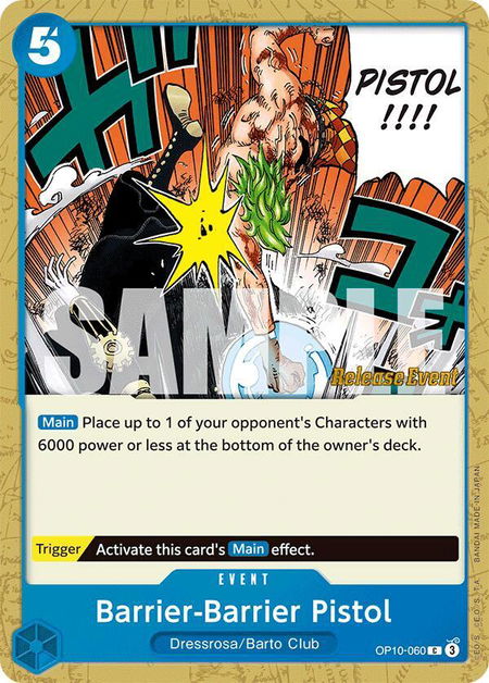 Barrier-Barrier Pistol - Royal Blood Release Event Cards One Piece trading card