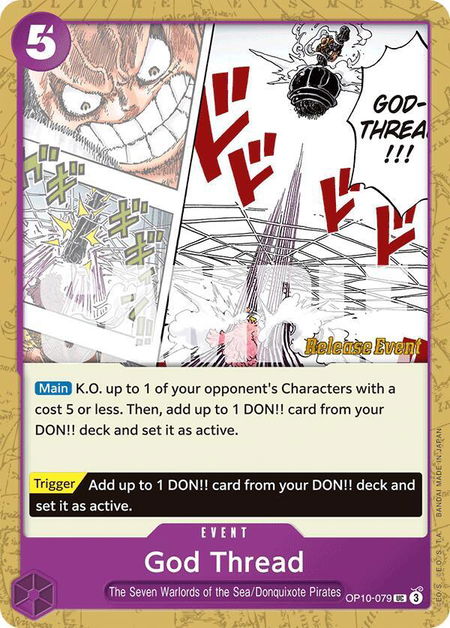 God Thread - Royal Blood Release Event Cards One Piece trading card
