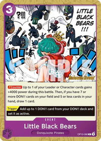 Little Black Bears - Royal Blood Release Event Cards (OP10 RE) #OP10-080 - Common One Piece Trading Card