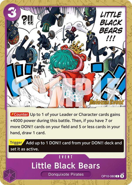 Little Black Bears - Royal Blood Release Event Cards One Piece trading card