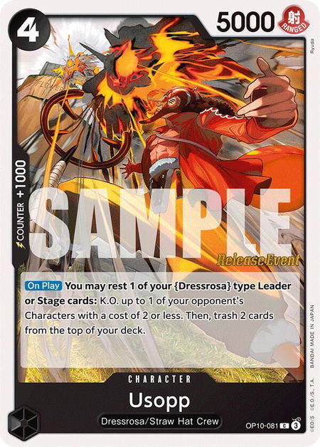 Usopp (081) - Royal Blood Release Event Cards One Piece trading card