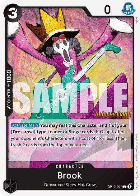 Brook (091) - Royal Blood Release Event Cards One Piece trading card