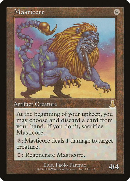 Masticore - Urza's Destiny Magic: The Gathering trading card
