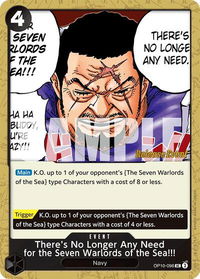There's No Longer Any Need for the Seven Warlords of the Sea!!! - Royal Blood Release Event Cards (OP10 RE) #OP10-096 - Uncommon One Piece Trading Card