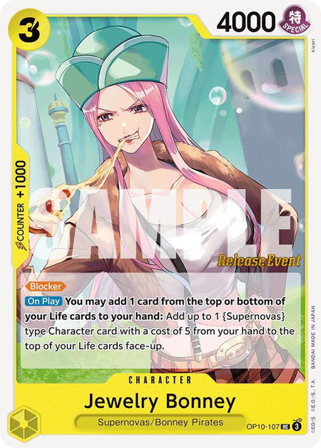 Jewelry Bonney - Royal Blood Release Event Cards One Piece trading card
