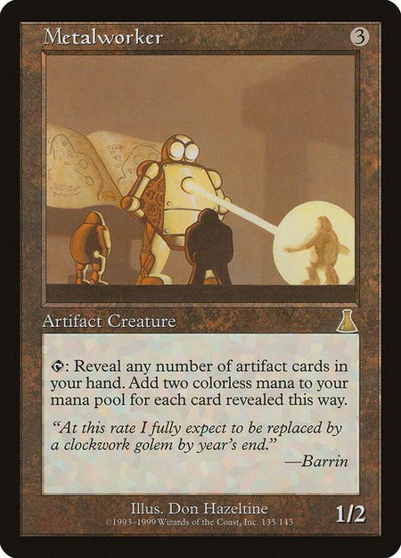 Metalworker - Urza's Destiny Magic: The Gathering trading card