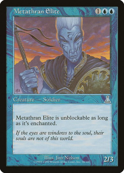 Metathran Elite trading card from Urza's Destiny Metathran Elite - Urza's Destiny Magic: The Gathering trading card