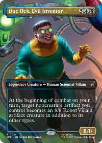 Doc Ock, Evil Inventor (Borderless) - Marvel's Spider-Man: Eternal-Legal (SPE) #24 - Rare Magic: The Gathering Trading Card