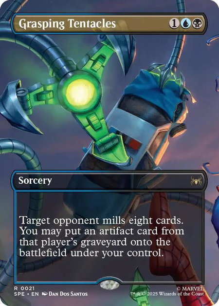 Grasping Tentacles (Borderless) - Marvel's Spider-Man: Eternal-Legal Magic: The Gathering trading card