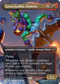 Green Goblin, Nemesis (Borderless) - Marvel's Spider-Man: Eternal-Legal (SPE) #23 - Rare Magic: The Gathering Trading Card
