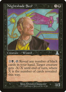 Nightshade Seer - Urza's Destiny (UDS) #63 - Uncommon Magic: The Gathering Trading Card