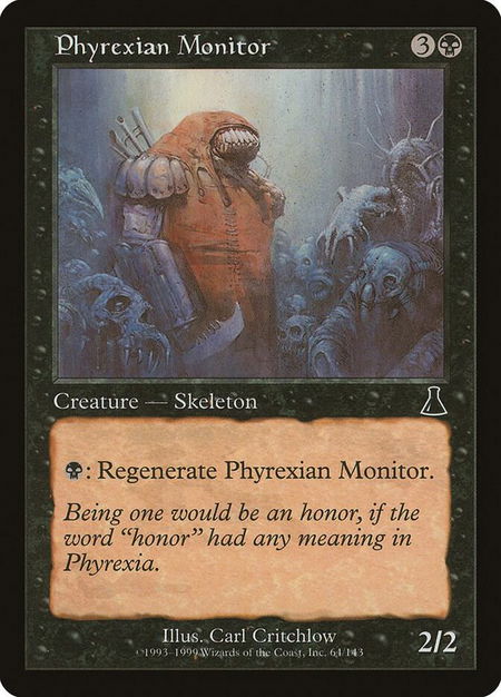 Phyrexian Monitor - Urza's Destiny Magic: The Gathering trading card