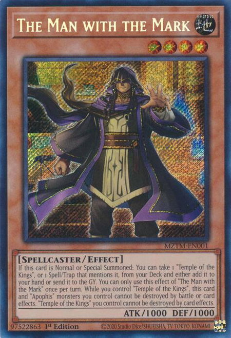 The Man with the Mark - Maze of the Master YuGiOh trading card