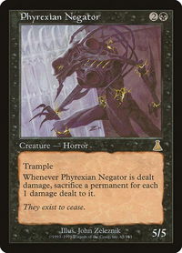 Phyrexian Negator - Urza's Destiny (UDS) #65 - Rare Magic: The Gathering Trading Card