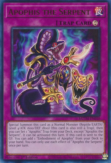 Apophis the Serpent - Maze of the Master YuGiOh trading card