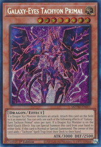 Galaxy-Eyes Tachyon Primal - Maze of the Master (MZTM) #MZTM-EN011 - Secret Rare YuGiOh Trading Card