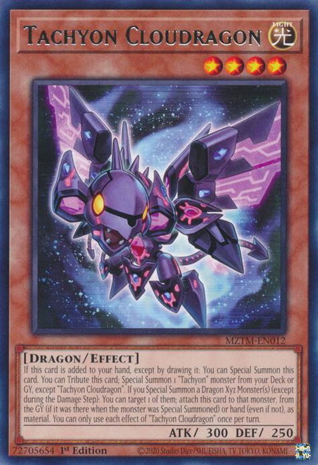 Tachyon Cloudragon - Maze of the Master YuGiOh trading card
