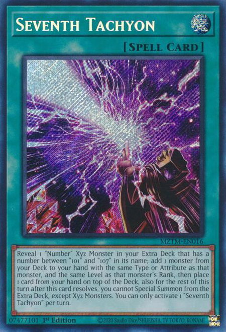 Seventh Tachyon - Maze of the Master YuGiOh trading card