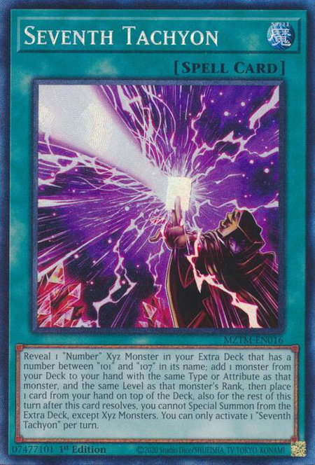 Seventh Tachyon (CR) - Maze of the Master YuGiOh trading card