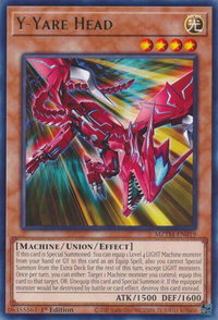 Y-Yare Head - Maze of the Master (MZTM) #MZTM-EN019 - Rare YuGiOh Trading Card
