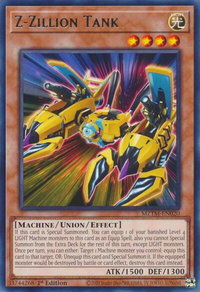Z-Zillion Tank - Maze of the Master (MZTM) #MZTM-EN020 - Rare YuGiOh Trading Card