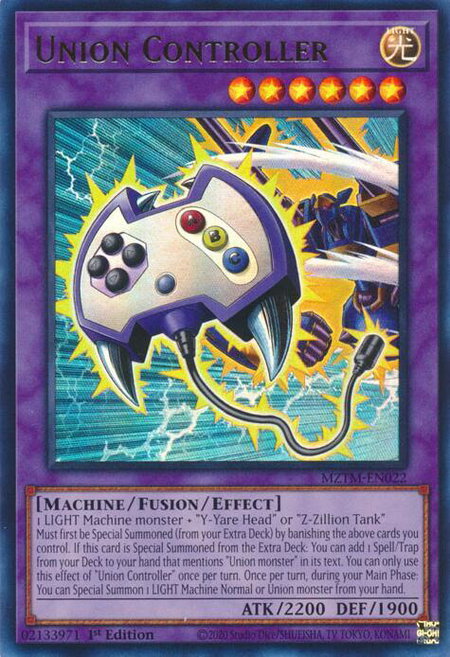 Union Controller - Maze of the Master YuGiOh trading card