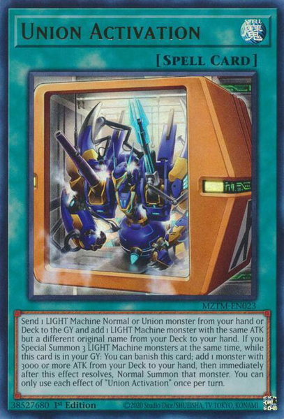 Union Activation - Maze of the Master YuGiOh trading card