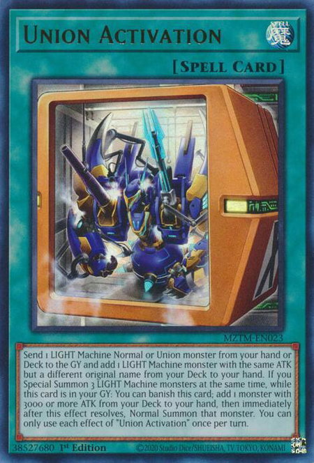 Union Activation - Maze of the Master YuGiOh trading card