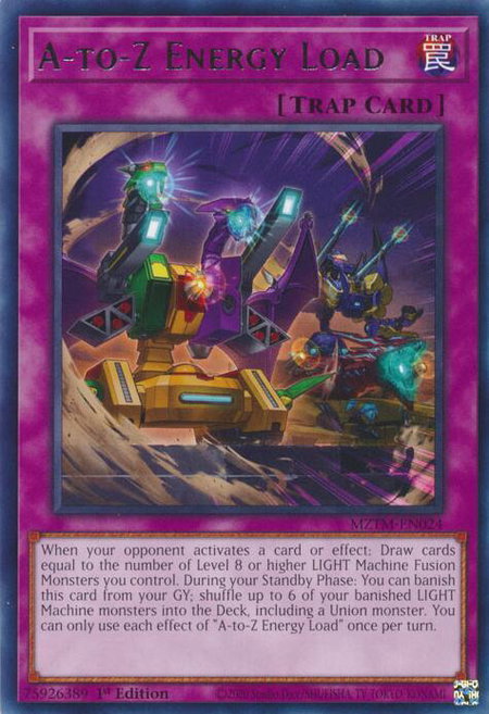 A-to-Z Energy Load - Maze of the Master YuGiOh trading card