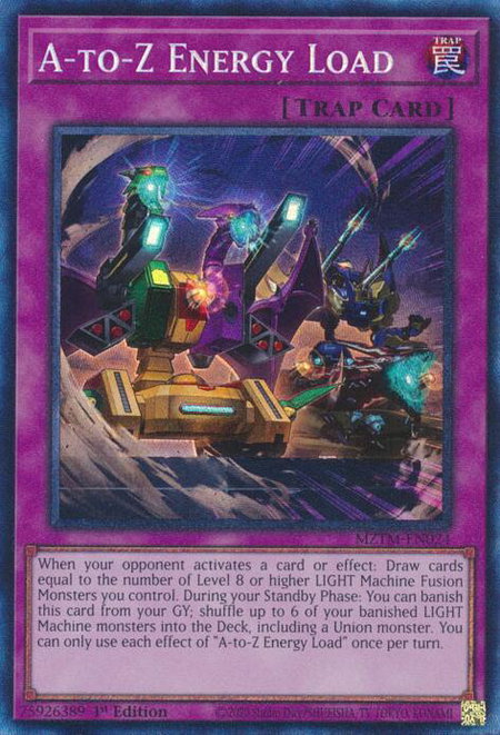A-to-Z Energy Load (CR) - Maze of the Master YuGiOh trading card