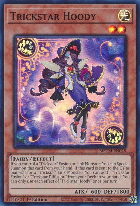 Trickstar Hoody - Maze of the Master YuGiOh trading card