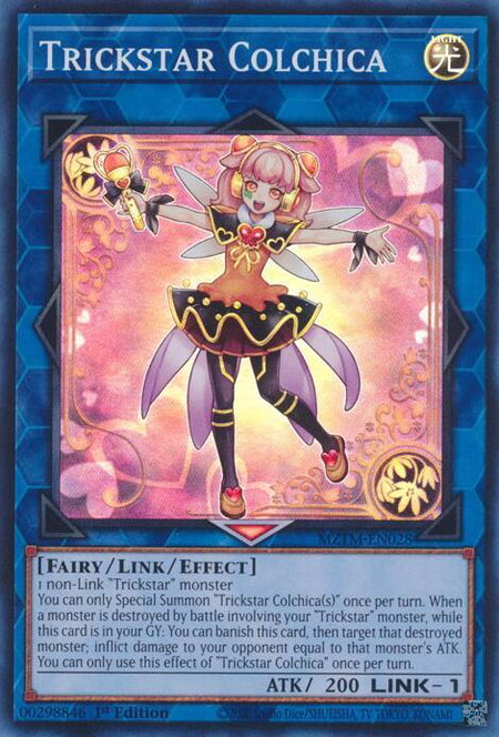 Trickstar Colchica - Maze of the Master YuGiOh trading card