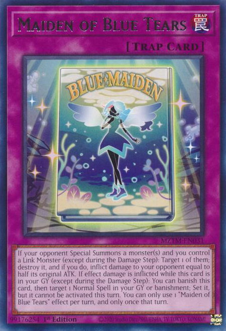 Maiden of Blue Tears - Maze of the Master YuGiOh trading card